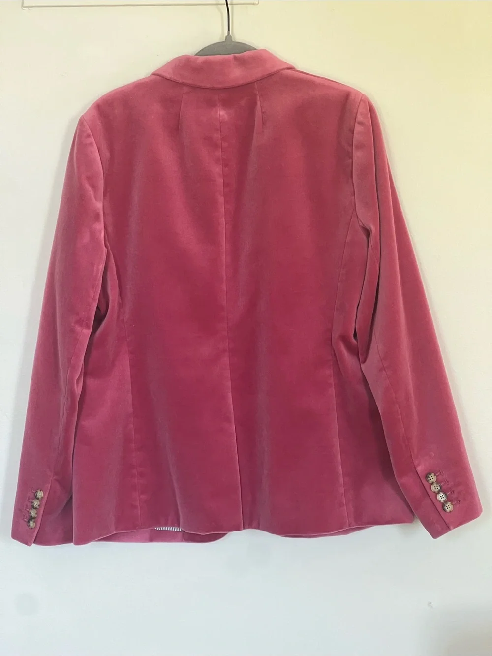 J. Crew Parke Women’s Rose Pink Velvet Single-Button Blazer